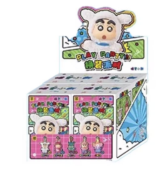 Shin-Chan Dress Up Party Series Vinyl Plush Keychains Gift Blind Box
